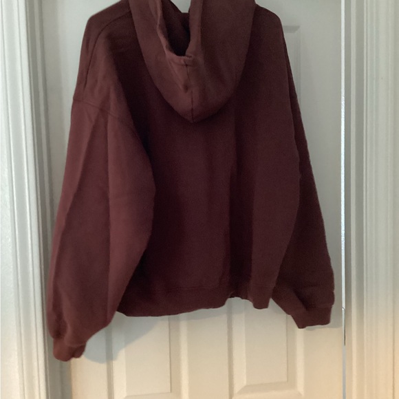 Anine Bing Sport Burgundy Hoodie - Picture 2 of 5